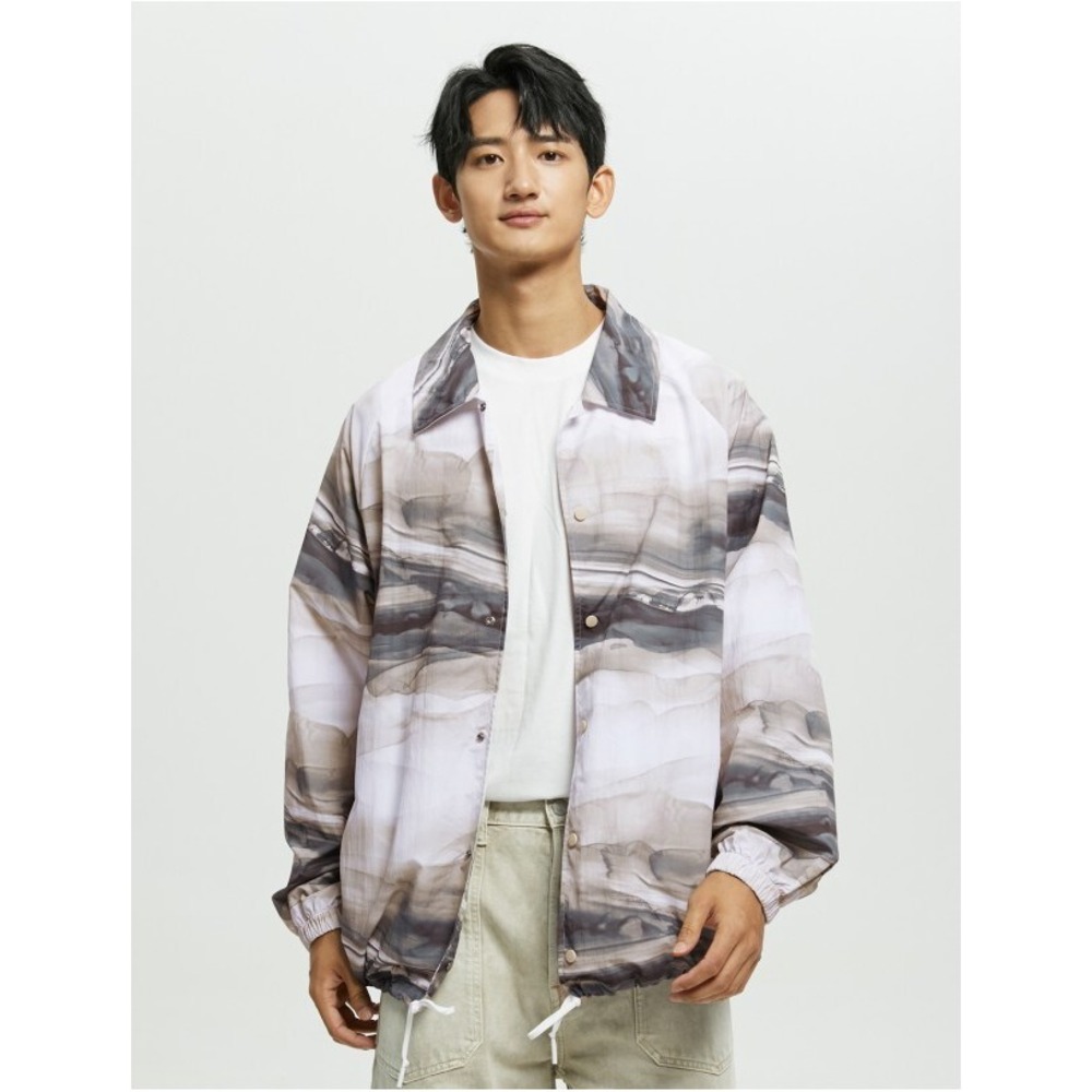 NWT Size 2XL - Calvin Klein Men's Y2K Retro Oversized Futurism Windbreaker Ink